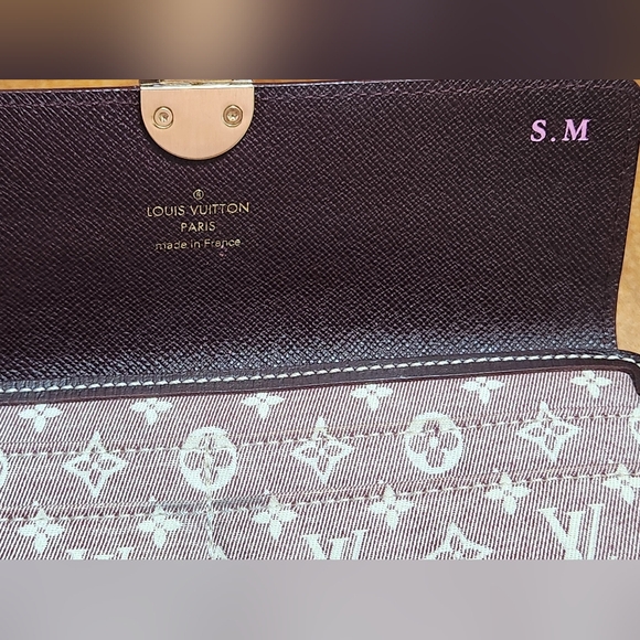 Authentic Louis Vuitton Monogram Idylle Pattern Sarah Wallet ( Mini Lin) - Picture 13 of 14